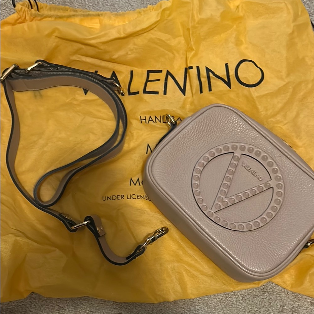 Valentino By Mario Valentino Cream Crossbody Bag